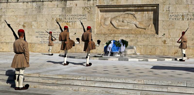 Greek Honor Guard In Step 0153, Stricker  Charles , Usa