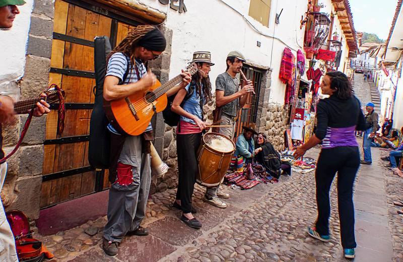 Cusco Street Scene, Roberts  Lillian , Usa