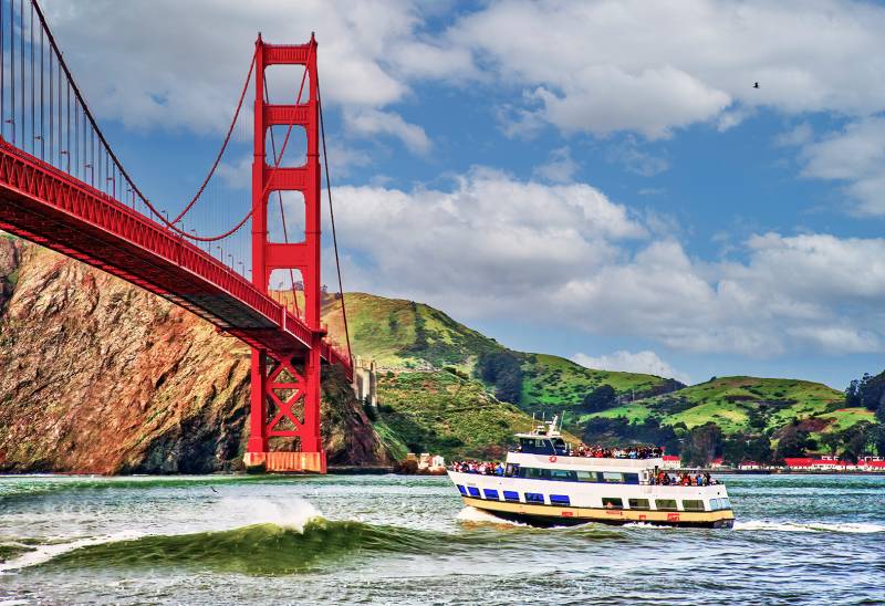 Golden Gate Bridge And Bay, Davis  Robert , Usa